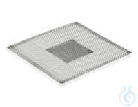 Draadnet, keramisch centrum, staal, verzinkt, lengte 155 mm, breedte 155 mm gaas van...